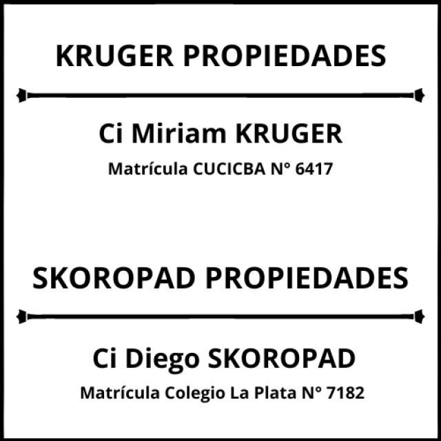KRUGER PROPIEDADES - SKOROPAD PROPIEDADES