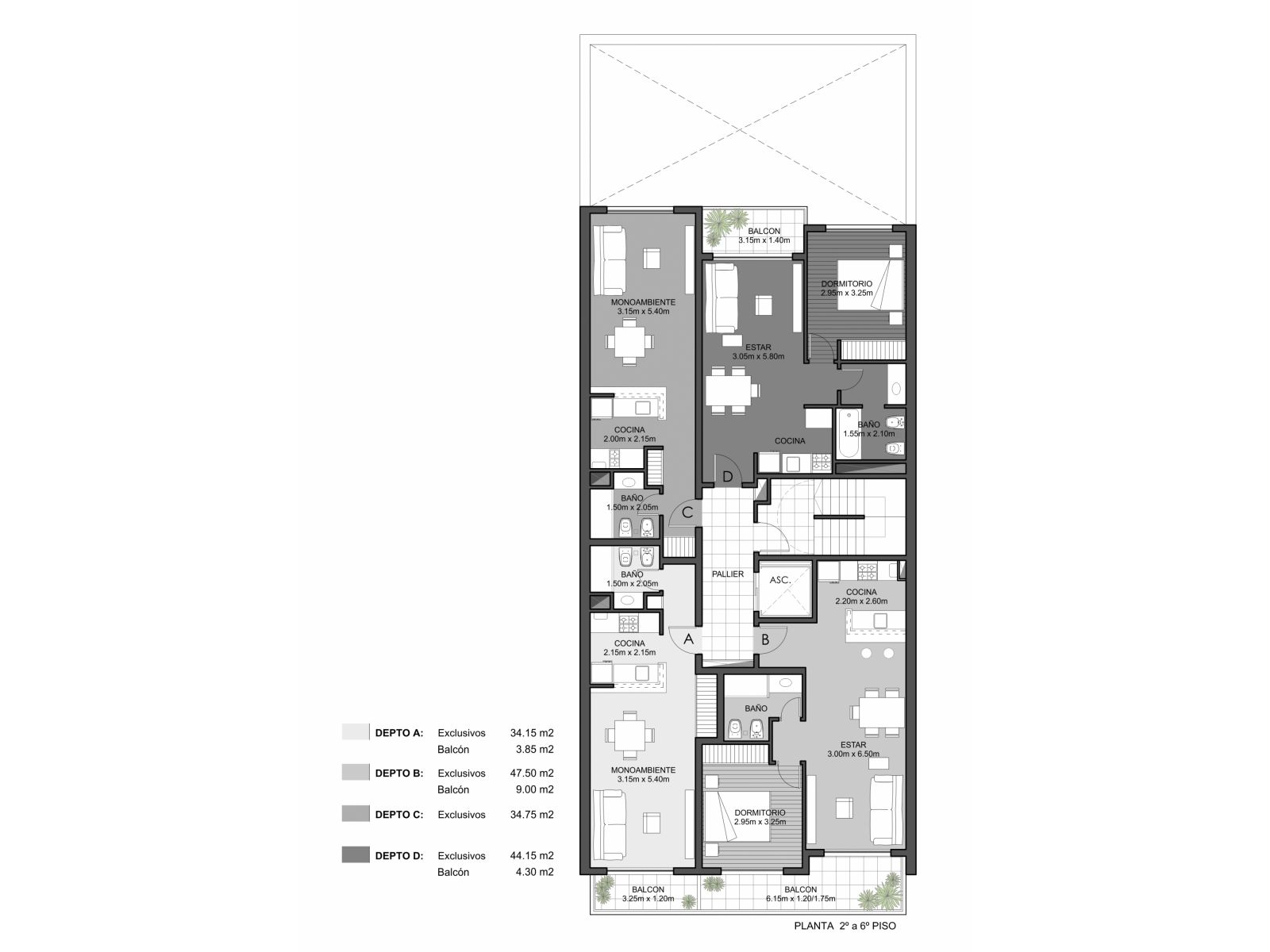 VENTA DEPTO 1 DORMIT C/BALCÓN CONTRAFRENTE. ZEBALLOS 2278. CÓDIGO XV FINANCIACIÓN EN PESOS - 12