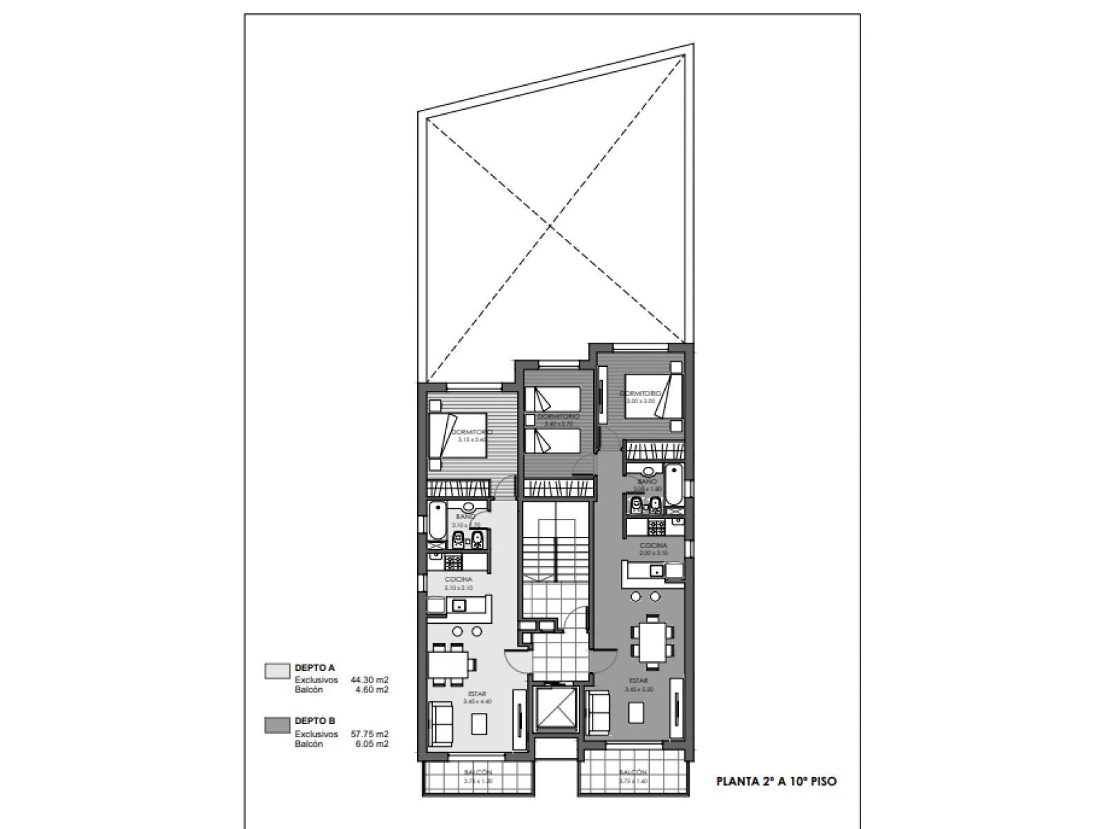 VENTA DUPLEX 2 DORMIT C/BALCÓN FRENTE Y PATIO TERRAZA. AV. PELLEGRINI 2632 CÓDIGO XVIII FINANCIACIÓN EN PESOS - 9