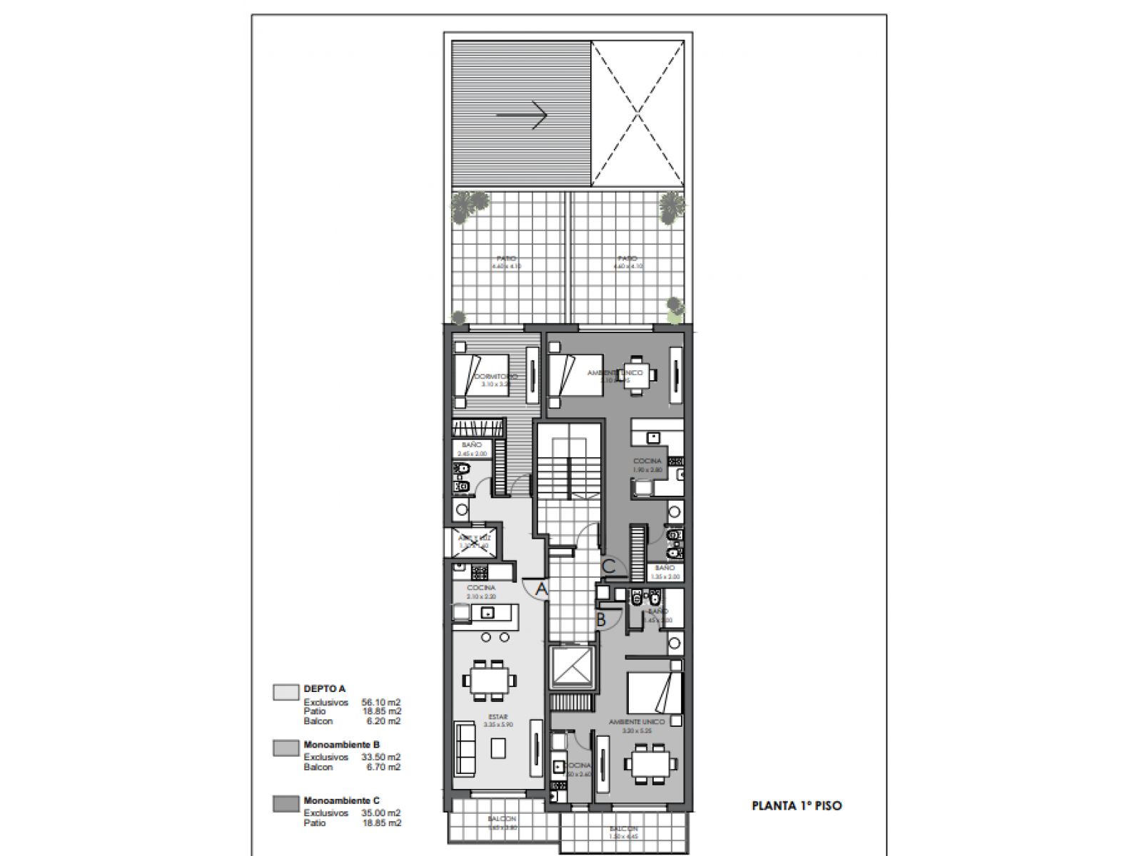 VENTA MONOAMBIENTE C/BALCÓN FRENTE CAFFERATA 841 CÓDIGO XIX FINANCIACIÓN EN PESOS - 5