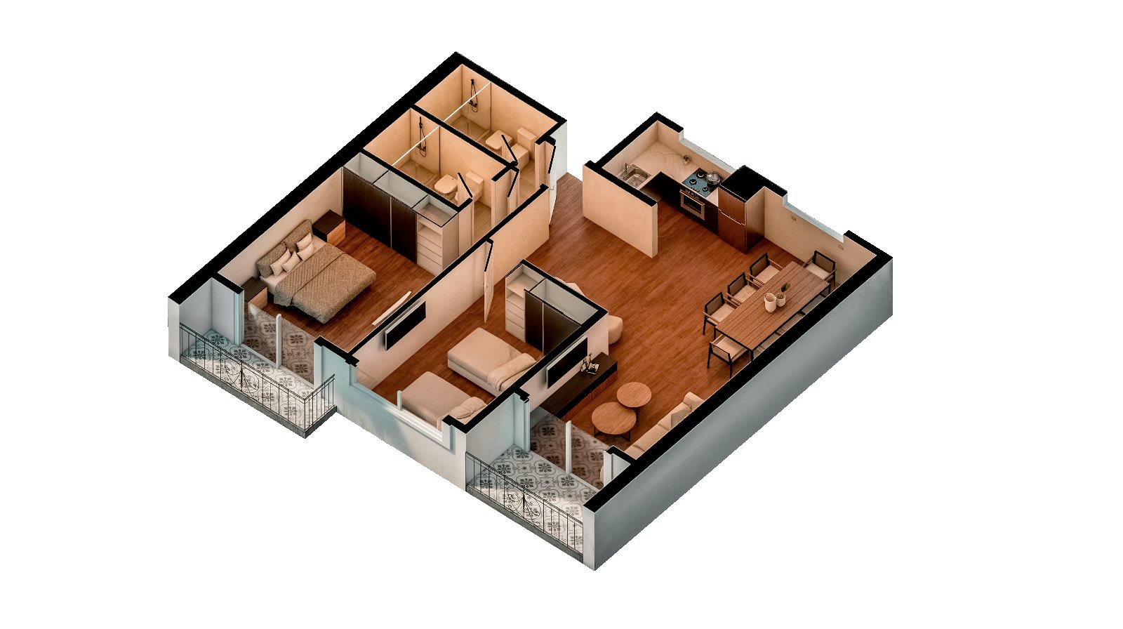 DPTOS DE 2 y 3 AMBIENTES EN VENTA EN POZO - HARMONY IV - MUÑIZ - FINANCIADO - 3