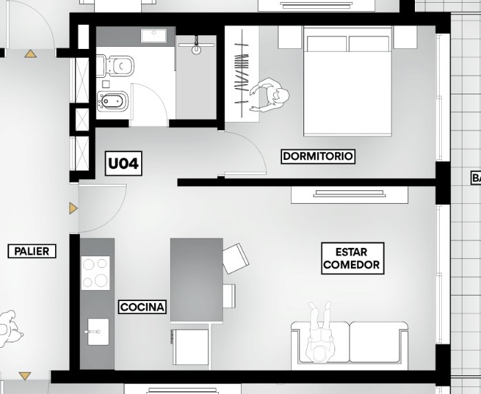 APTO BLANQUEO Importante Emprendimiento # San Juan 2050 (03-04) 1 dorm. (Cocheras Opcionales) — foto 7