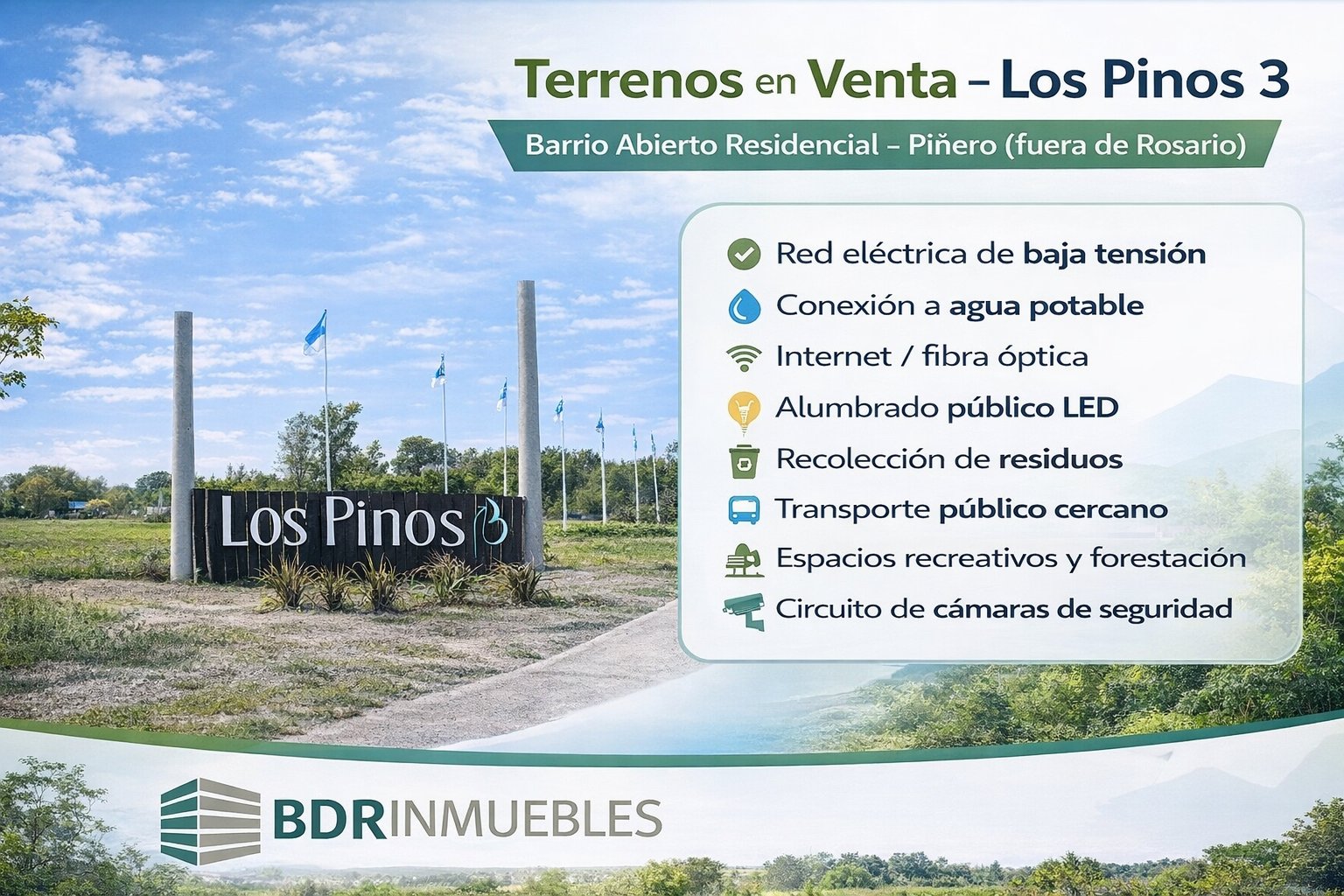 LOTE DE 550 M2. BARRIO ABIERTO RESIDENCIAL LOS PINOS III , PIÑEIRO AO 12 KM. 9,5. EXCELENTE RETASADO OPORTUNIDAD — foto 2