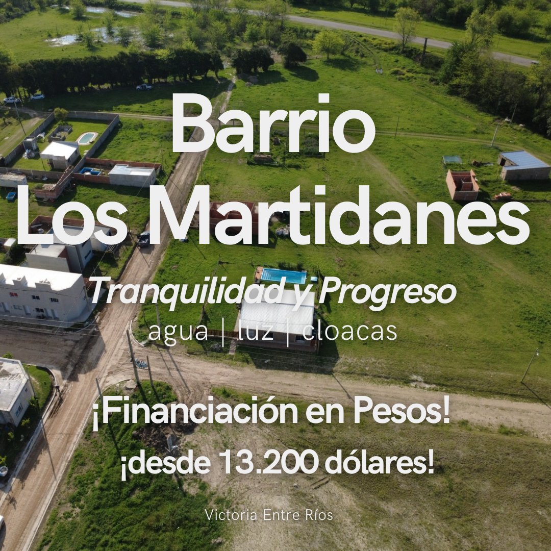 Lotes FINACIADOS desde 13.200 dólares! Listos para escriturar! Financiación en Pesos! Los Martidanes - Passo y Las Piedras