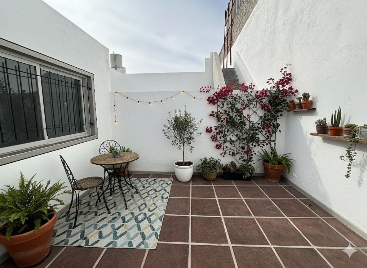 Patio exclusivo.Imagen ilustrativa generada digitalmente (IA) - 13 de 17