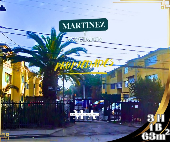 QUILICURA HERMOSO DEPARTAMENTO EN VENTA 3D 1B