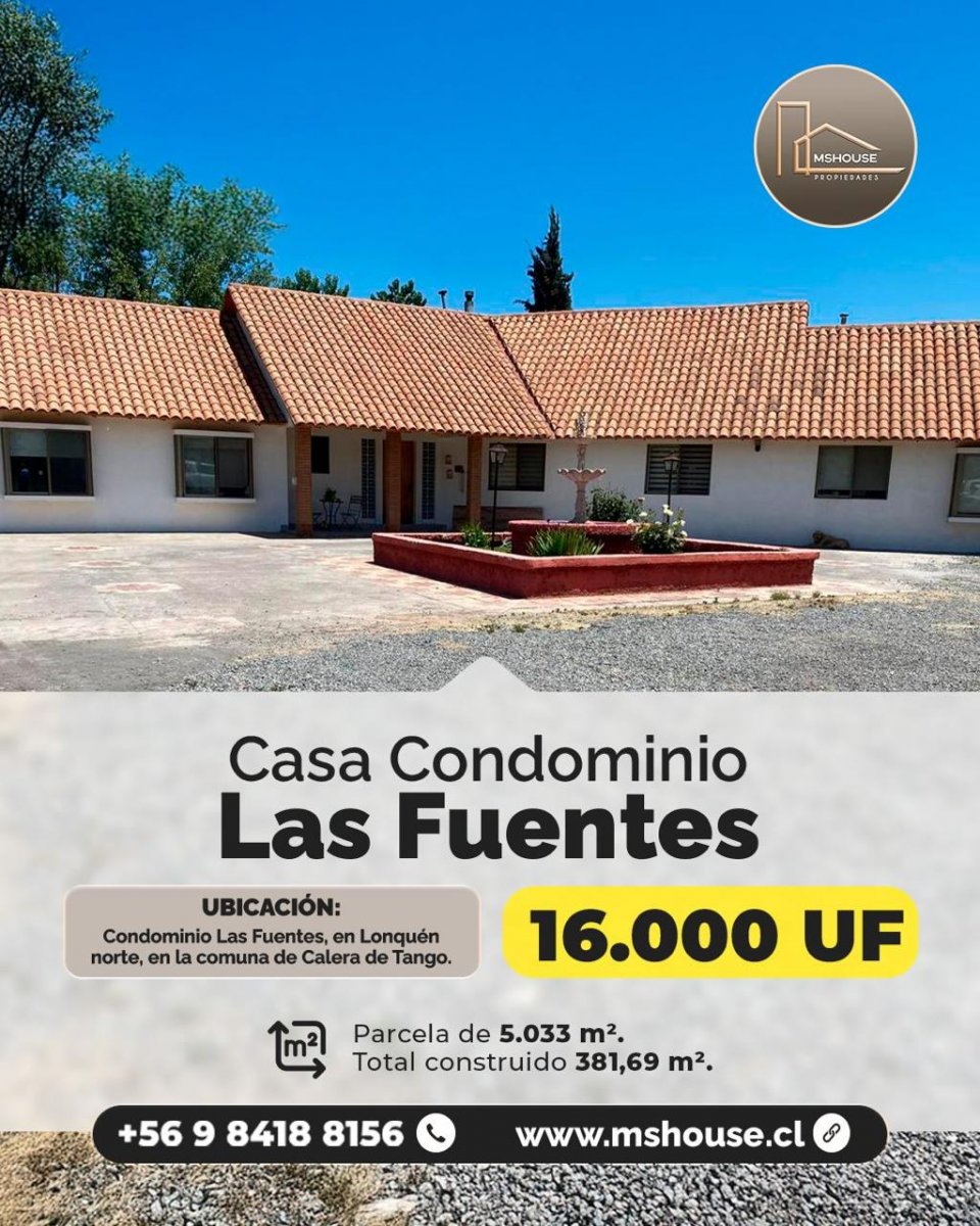 Venta Terreno Calera de Tango - Región Metropolitana