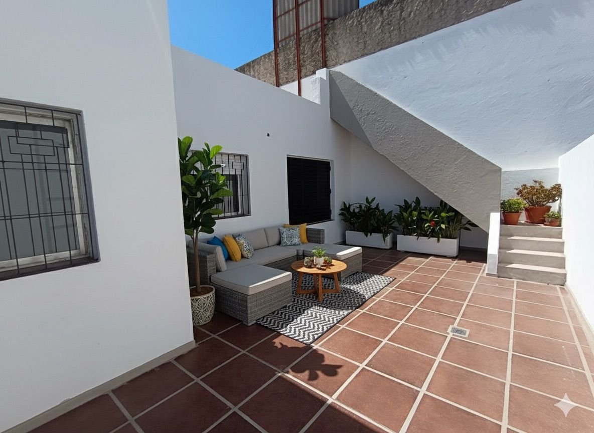 Unidad 3 dormitorios: patio exclusivo trasero. Imagen ilustrativa con ambientación digital (IA). - 15 de 17