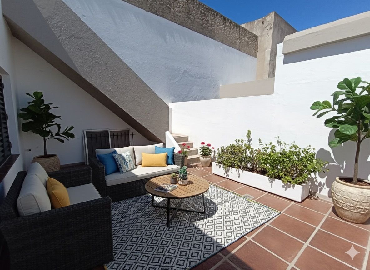 Unidad 3 dormitorios: patio exclusivo trasero. Imagen ilustrativa con ambientación digital (IA). - 16 de 17