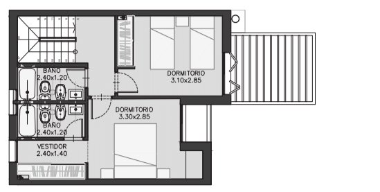 Unidad 3 dormitorios. Planta 1° piso - 74 de 75
