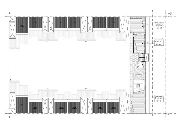 Disposición azotea común y exclusivas - 71 de 75