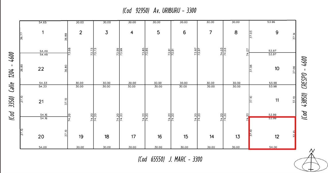 Uriburu y Crespo - Lote 2.000 m2 — foto 5