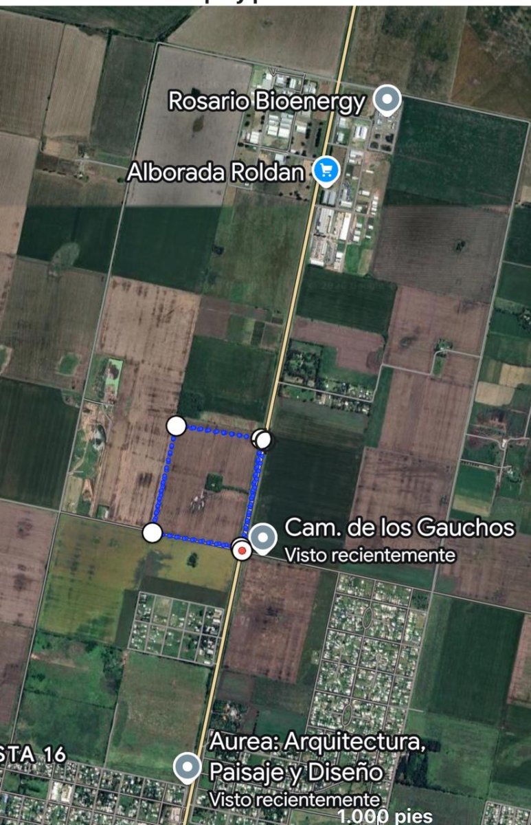 Venta valor por hectárea 60000 campo 30ha – 600 m de frente sobre A012 Roldan — foto 3