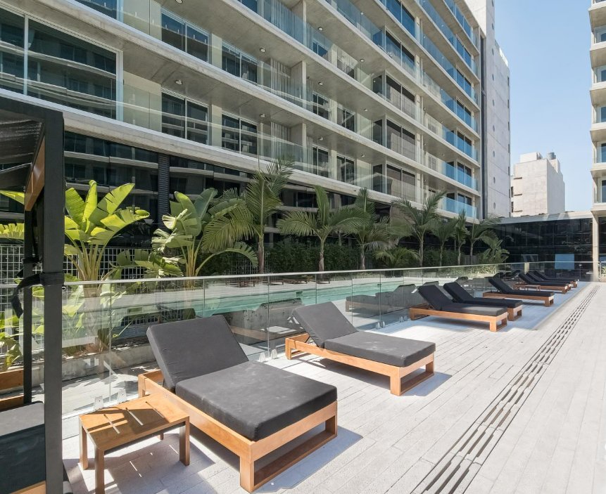 Venta de 2 Dormitorios ÚNICO BISART (Santiago 60 Bis). Estilo resort Miami en Rosario. — foto 15