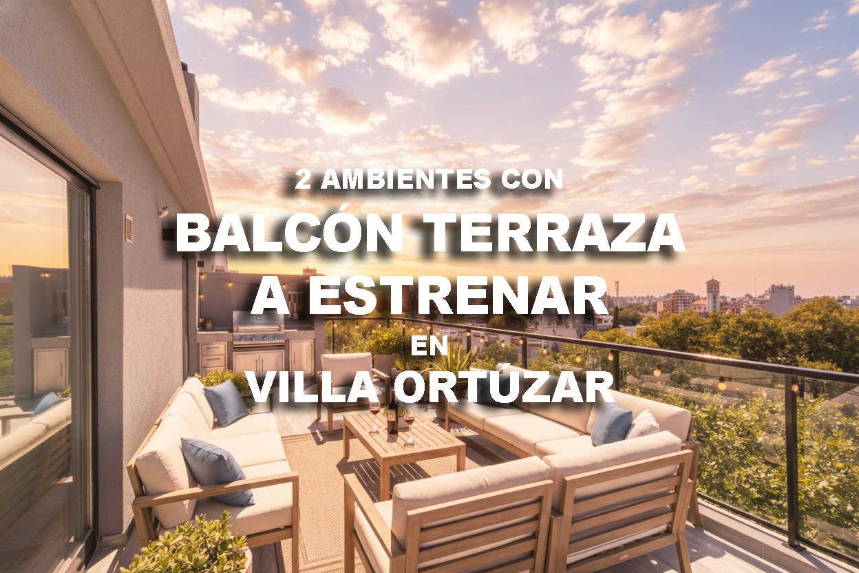 Departamento en Venta 2 Ambientes con Balcón Terraza a Estrenar en Villa Ortúzar