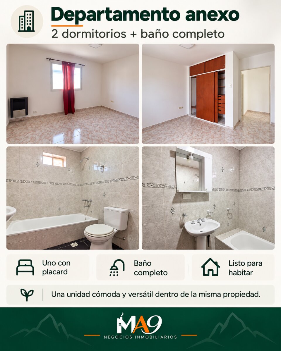 OPORTUNIDAD !!! CASA + DEPARTAMENTO - APTO CREDITO
