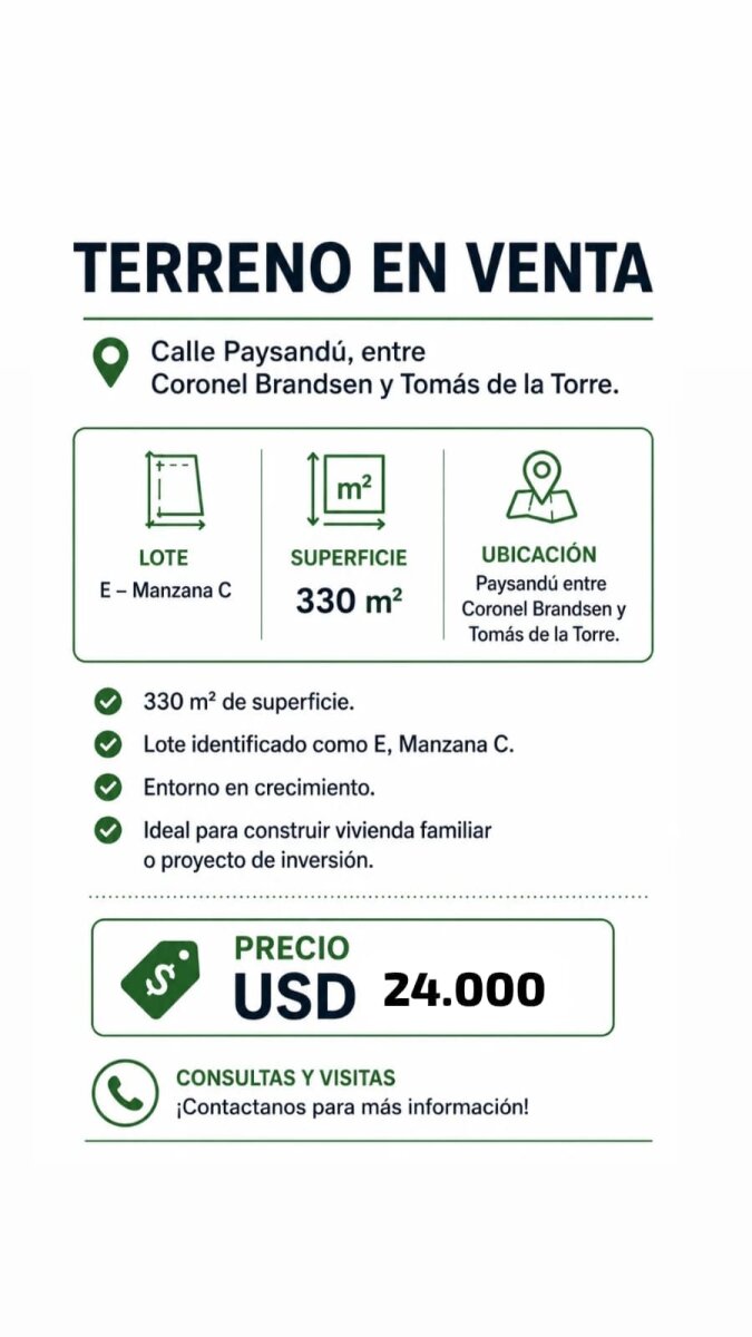 VENTA TERRENO