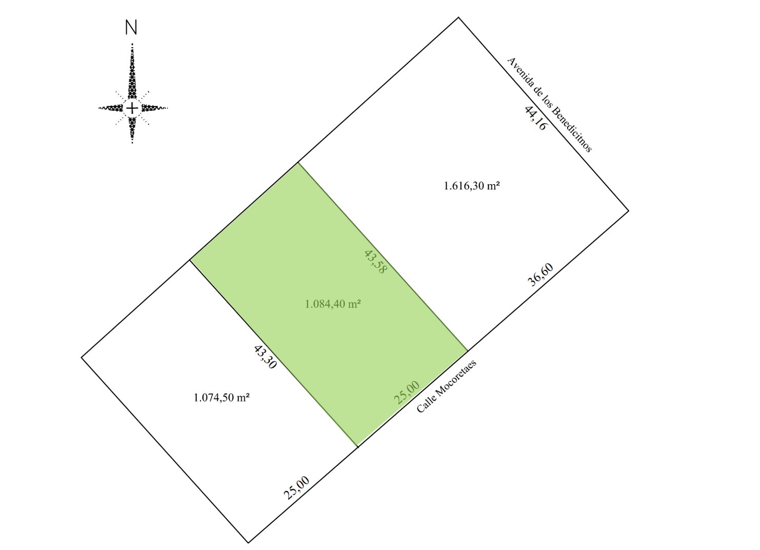Excelente lote arbolado en zona Abadia, calle Mocoretaes - 1.084 m2 — foto 3