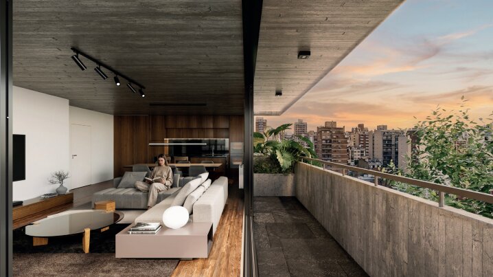 Brown 2108 - Piso Exclusivo de 2 dormitorio - Edificio Quebracho - En pozo
