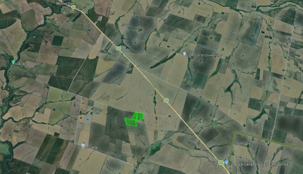 Campo en Rincon del Doll - 20,5 has con casa y mejoras - 4