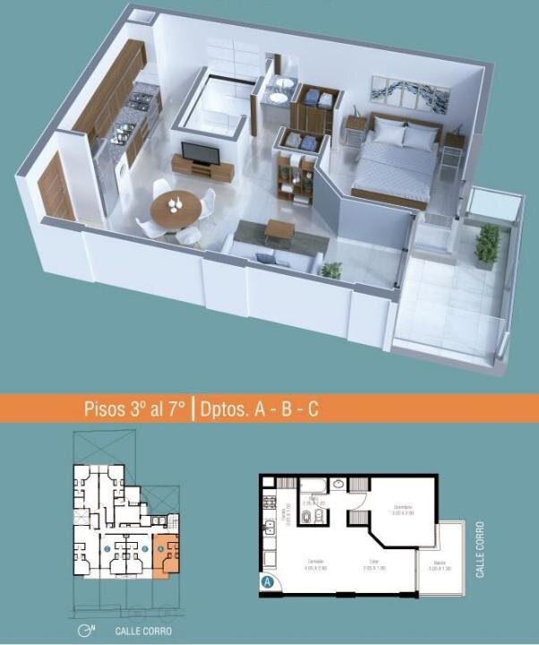 CORRO. | D FUNES. | 7 PISO B FRENTE - 23