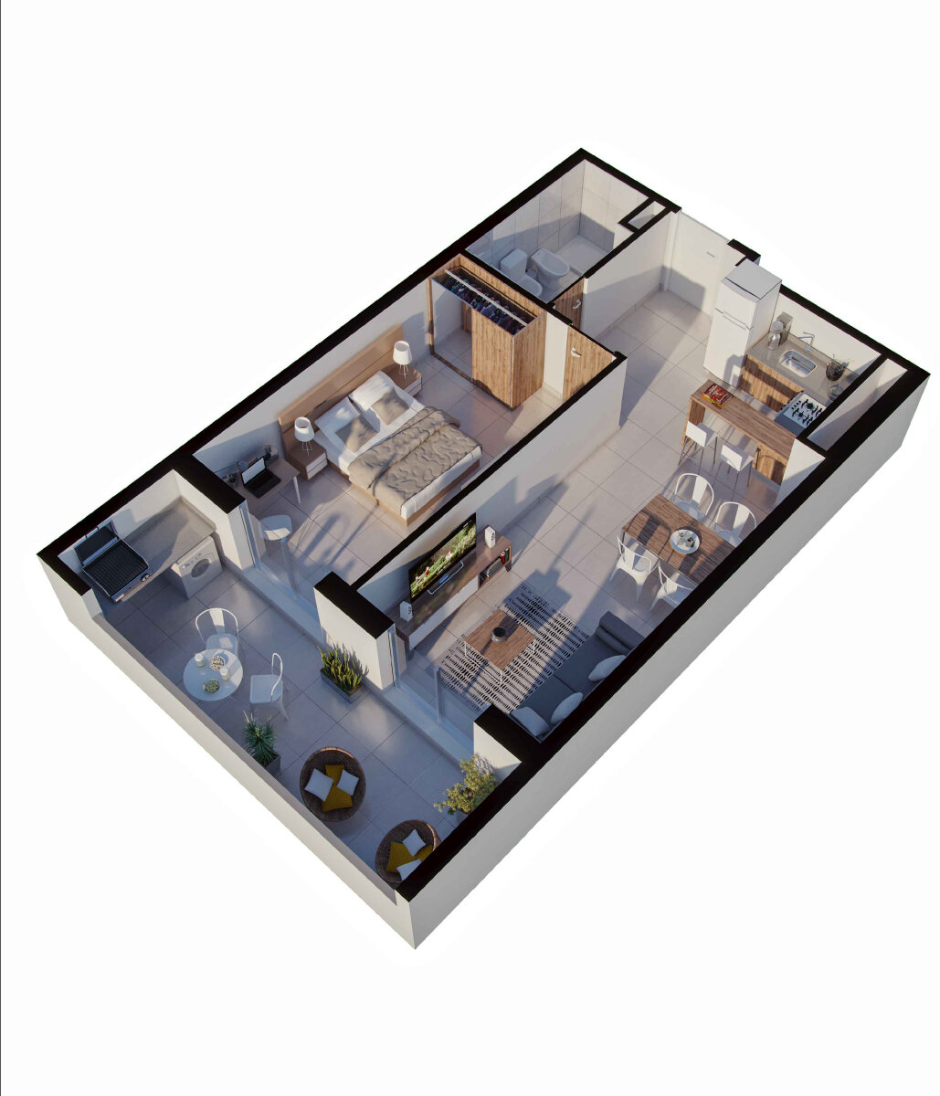 VENTA DEPARTAMENTO 1 DORMITORIO MSR - 7