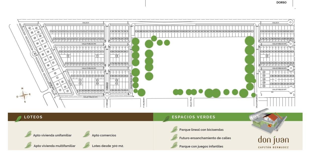 Lote en Venta Barrio Don Juan, Capitán Bermudez. - 4