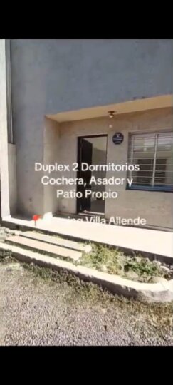 SE VENDE DUPLEX EN VILLA ALLENDE.