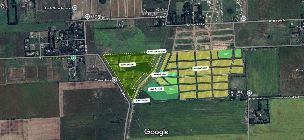 Venta terreno en Fincas Ros - Ibarlucea - Preventa - Proximidad Funes - Lote F2 - 100% financiado - 14
