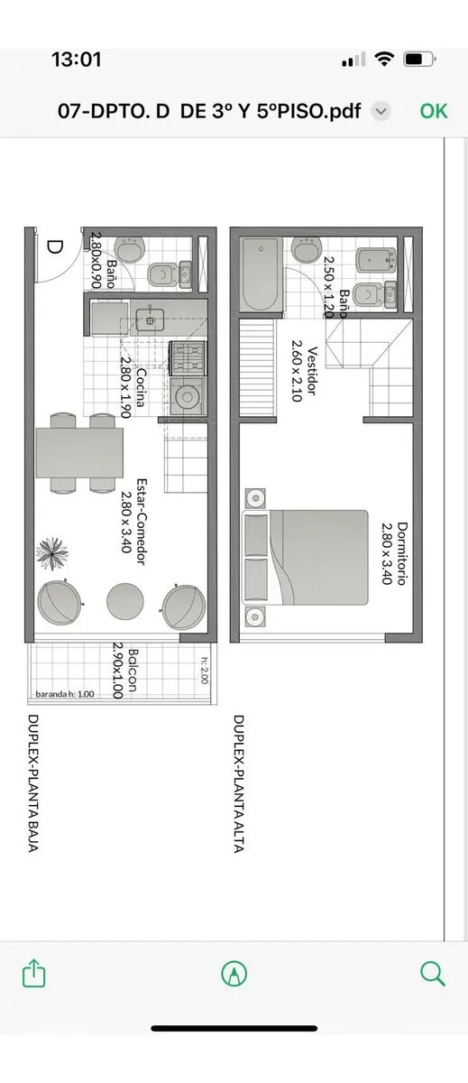 Dpto De Un Dorm Duplex Apto Credito Hipotecario - Imagen 13