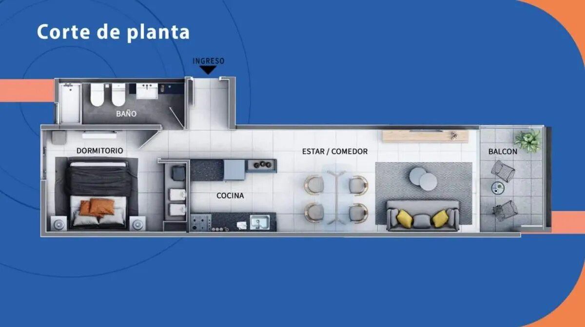 Venta Depto 1 Dorm - Nueva Cordoba - Entrega Junio 2026 - Imagen 3