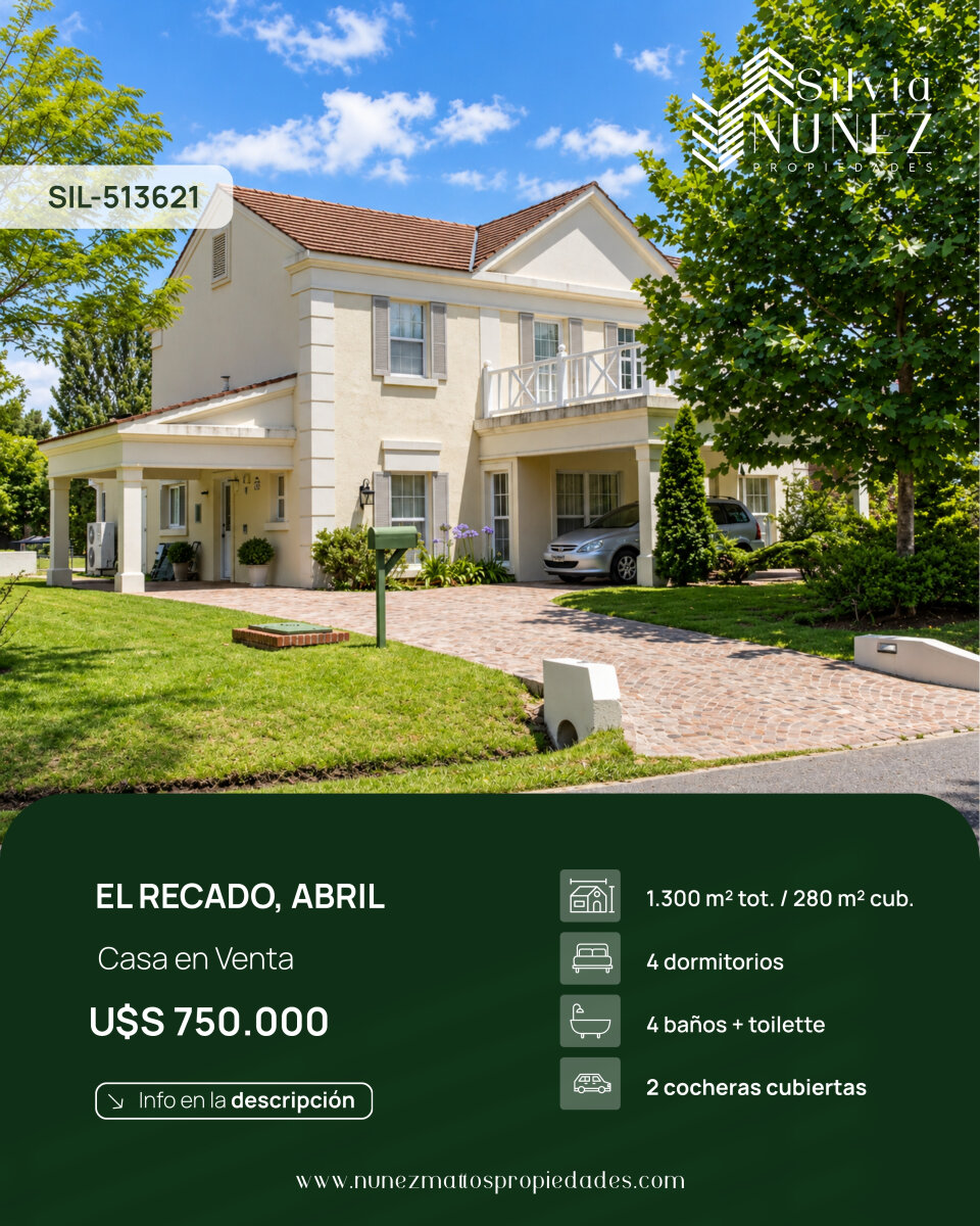 Casa en venta tipo Pulte en Abril Club de Campo