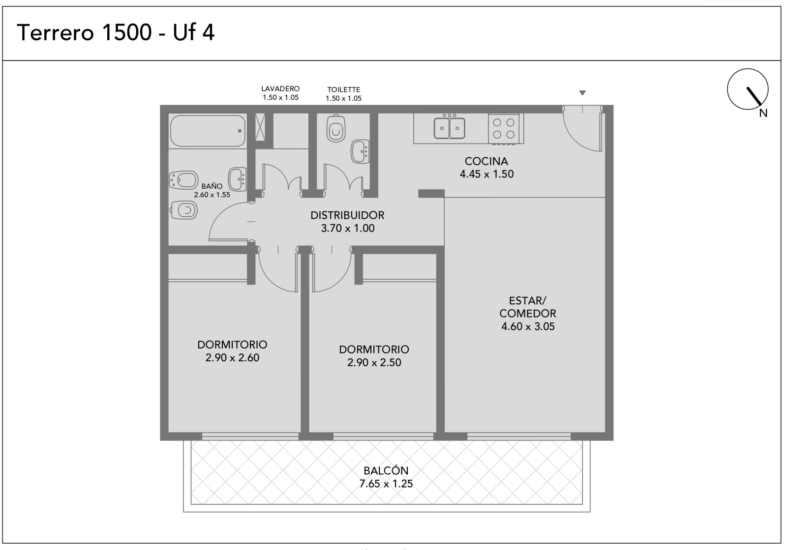 Venta. Depto 3 amb. A estrenar. Balcón y terraza privada. Caballito Norte - 2
