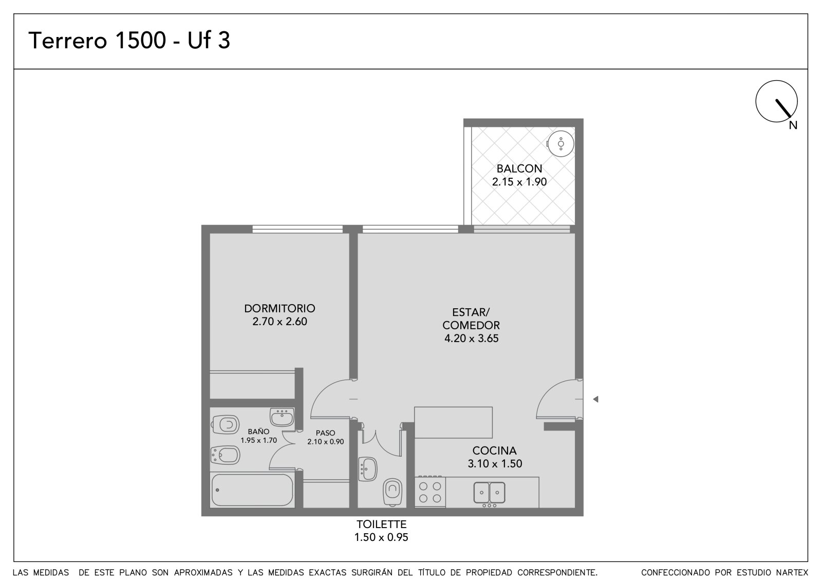 Venta. Depto 2 amb. A estrenar. Con balcón y terraza privada. Caballito Norte - 29