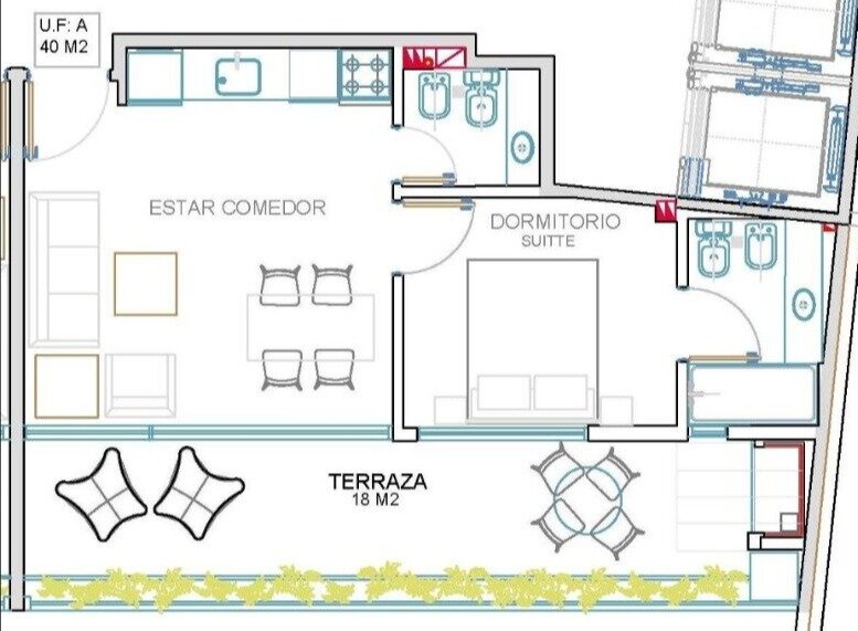Departamento a estrenar en venta. 2 ambientes con balcón al frente - 19