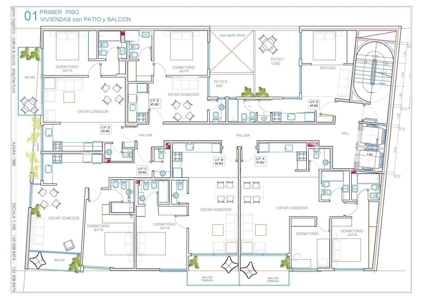 Departamento a estrenar en venta. Monoambiente con patio. Parrillas y Solarium. - 13