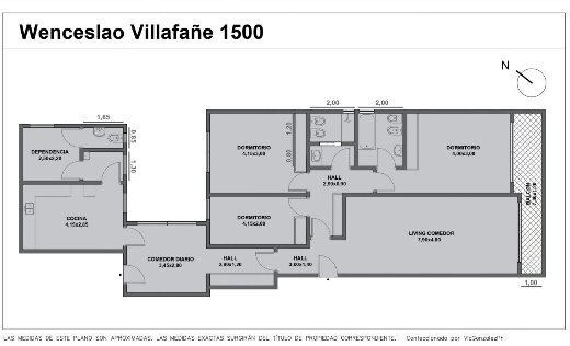 Departamento en venta. 4 ambientes c/dep. Balcon aterrazado - 45