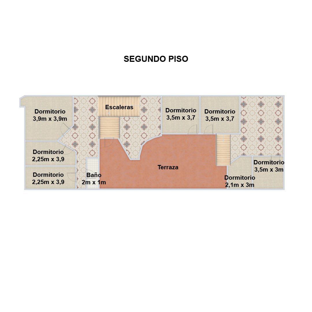 Casa de 3 Plantas con Patios y Terraza - 505m² - Congreso - Pensión/Hotel - Escuchan ofertas - 25
