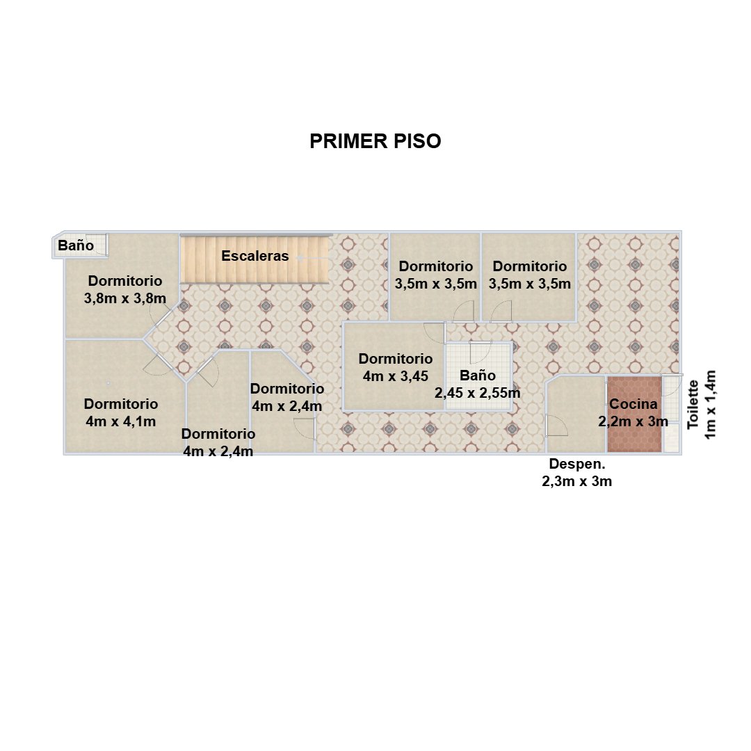 Casa de 3 Plantas con Patios y Terraza - 505m² - Congreso - Pensión/Hotel - Escuchan ofertas - 24
