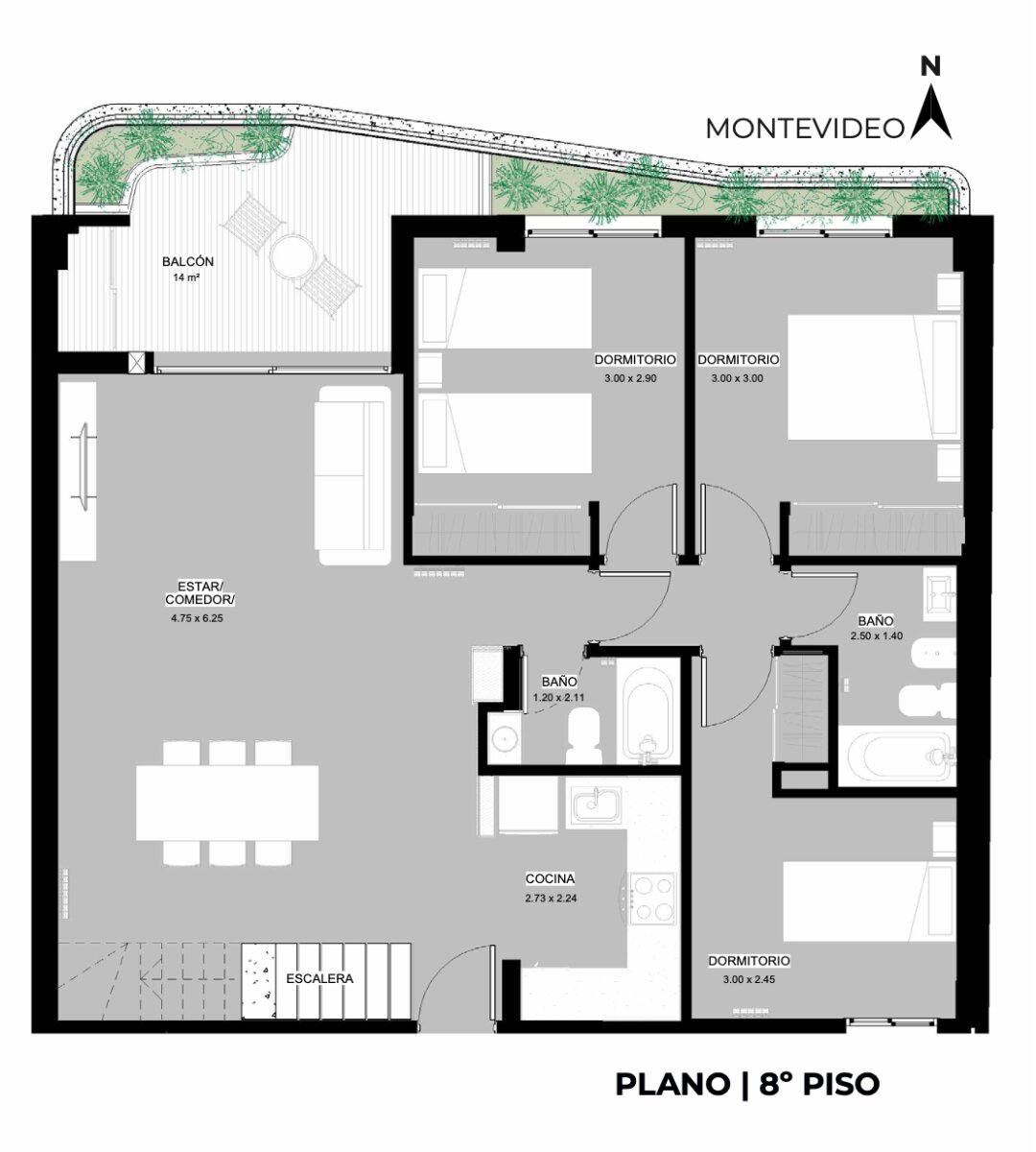 Departamento de 3 Dormitorios con terraza exclusiva con pileta y parrillero - Consultar FINANCIACIÓN - 26