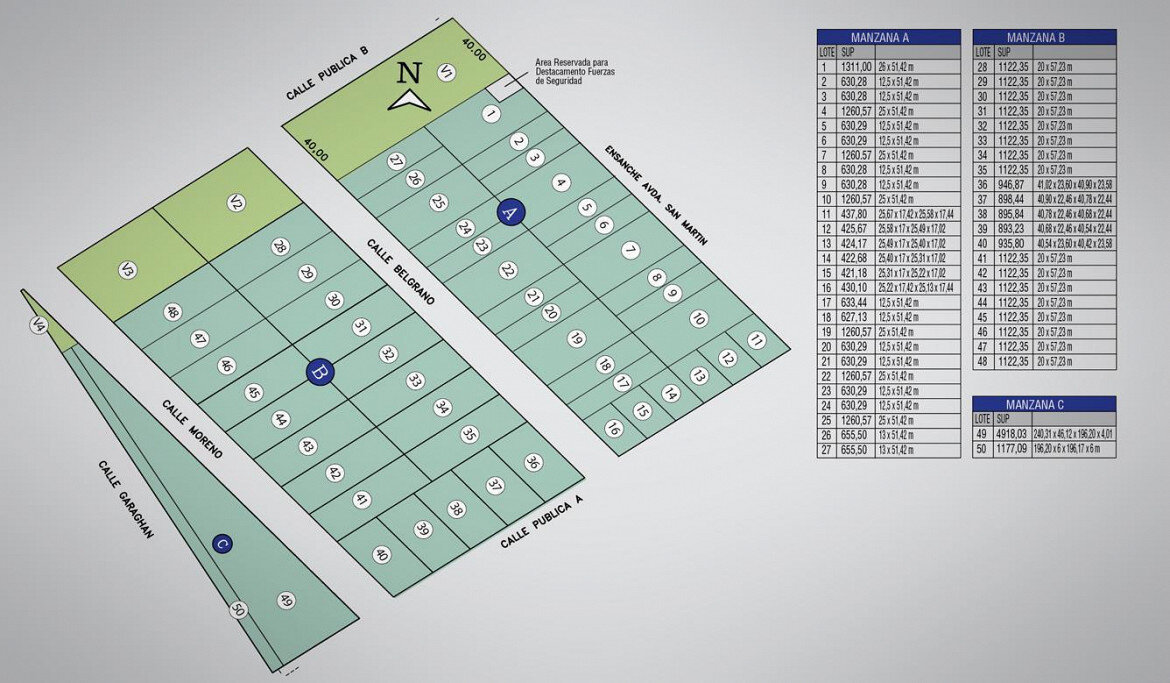 Venta terreno 650m2 en LOTEO INDUSTRIAL AREA UNO - ARROYO SECO - SANTA FE - Lote 26 - 6