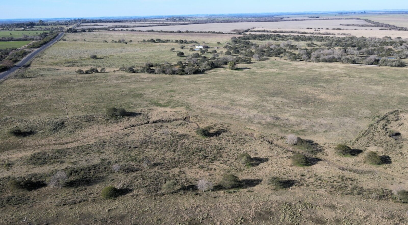 Campo mixto con casa y galpon, 78,5 has. Sobre ruta - 10