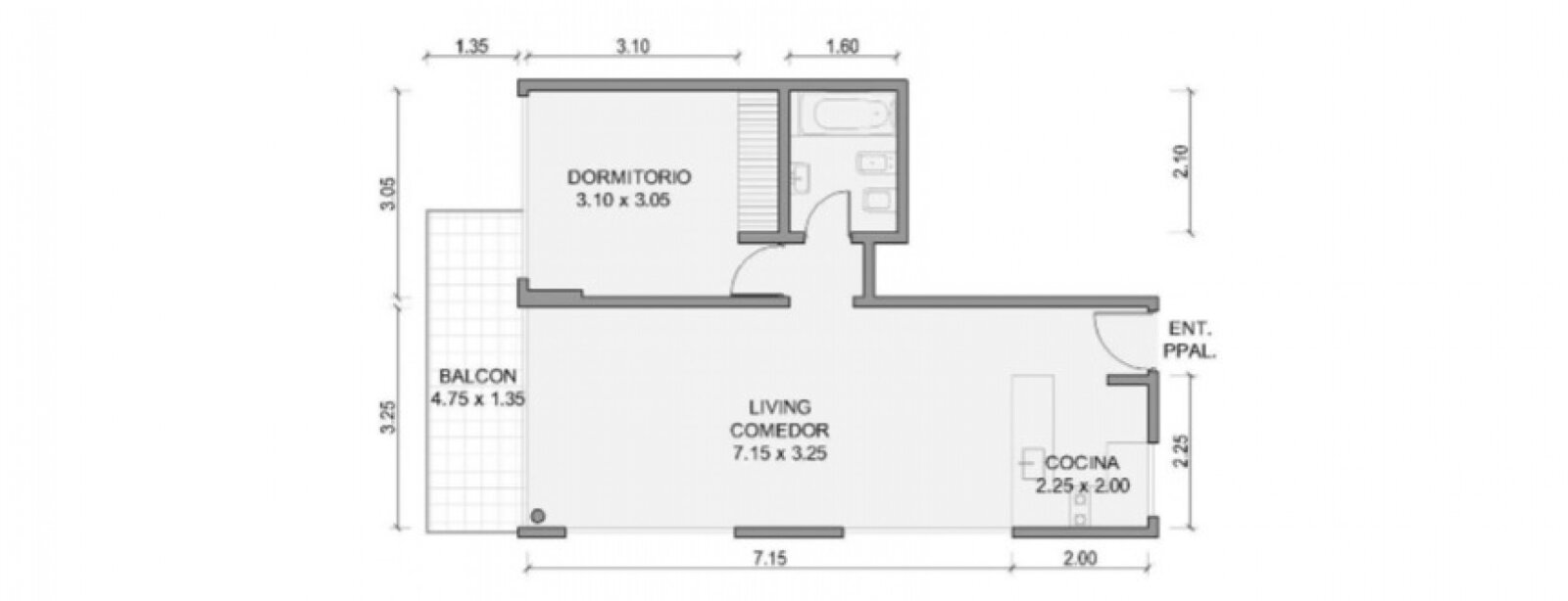 DEPTO AMOBLADO 2 AMB,$900.000.-,C/AMENITIES,BCON FRENTE - 25