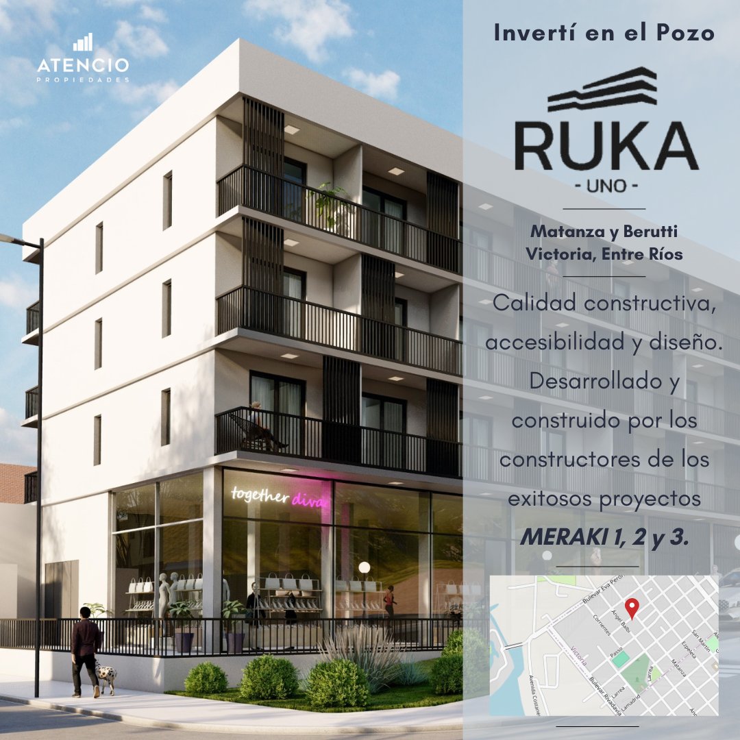 Edificio Ruka 1! Invertí en el pozo! Departamentos de 1 y 2 dormitorios, con excelente ubicación y vistas! Victoria, Entre Ríos - 1