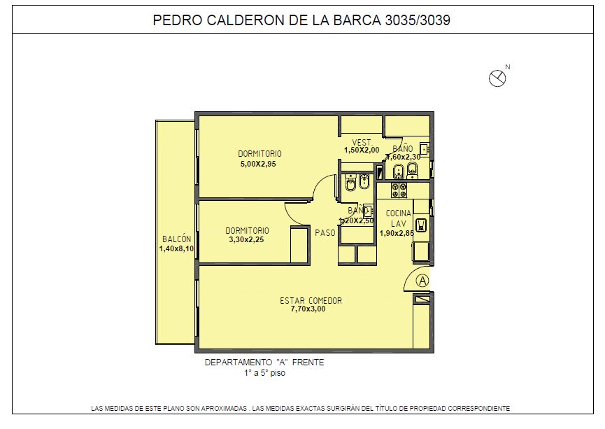 3 Ambientes al frente en Construccion Villa Devoto - 10