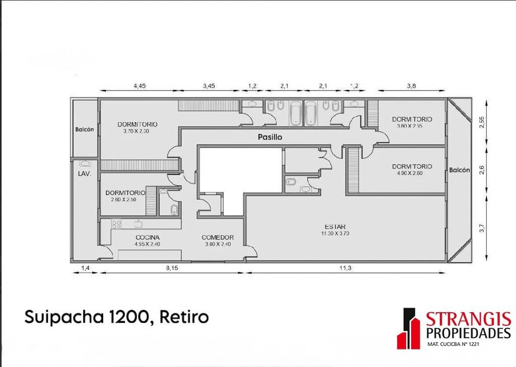 VENTA Departamento de 4 ambientes con dependencia de servicio - MAS - 5