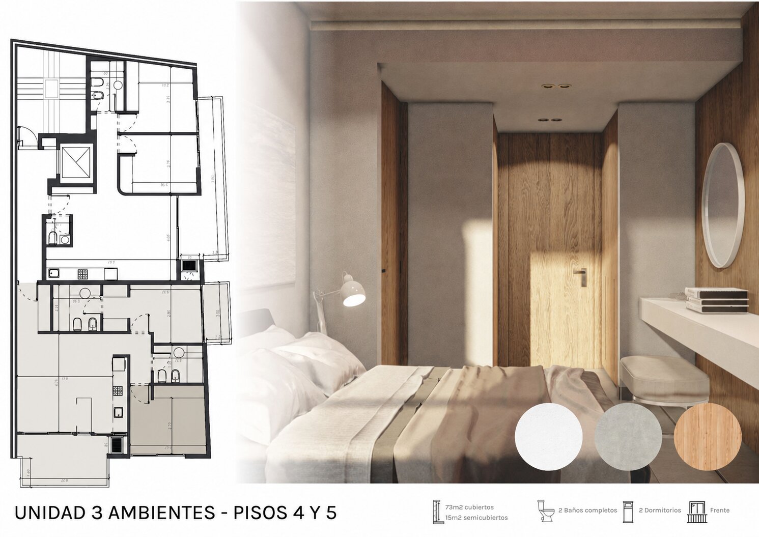 Departamentos 2 y 3 ambientes en construcción en Monte Castro - 7