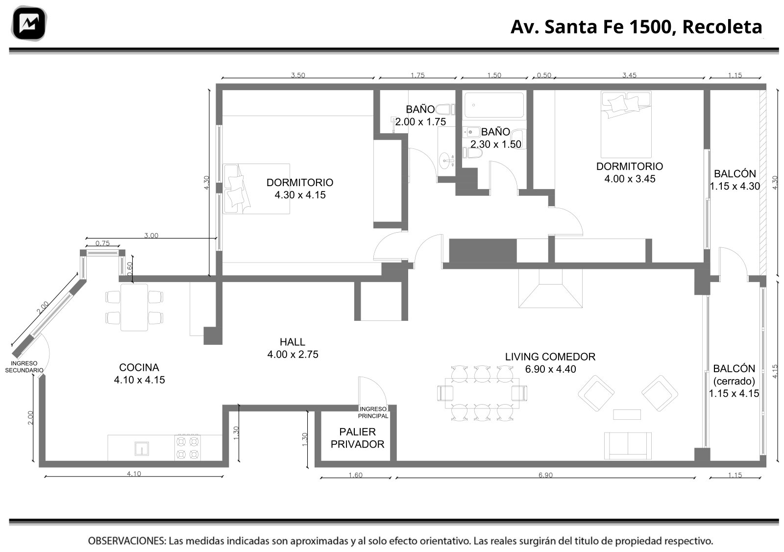 Semipiso reciclado en Recoleta – Piso alto, vista abierta y sol pleno - 11