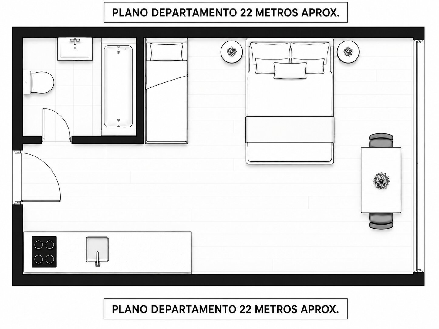 Departamento venta zona Obelisco - 14