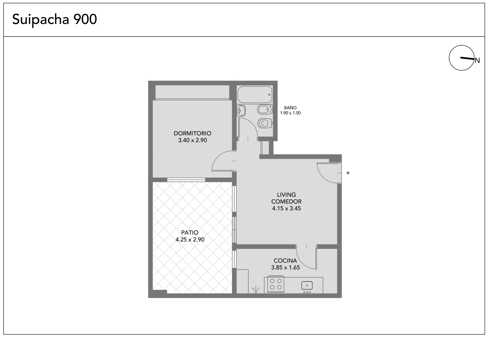 VENTA. DEPARTAMENTO 2 AMBIENTES. CON PATIO. RETIRO - 2